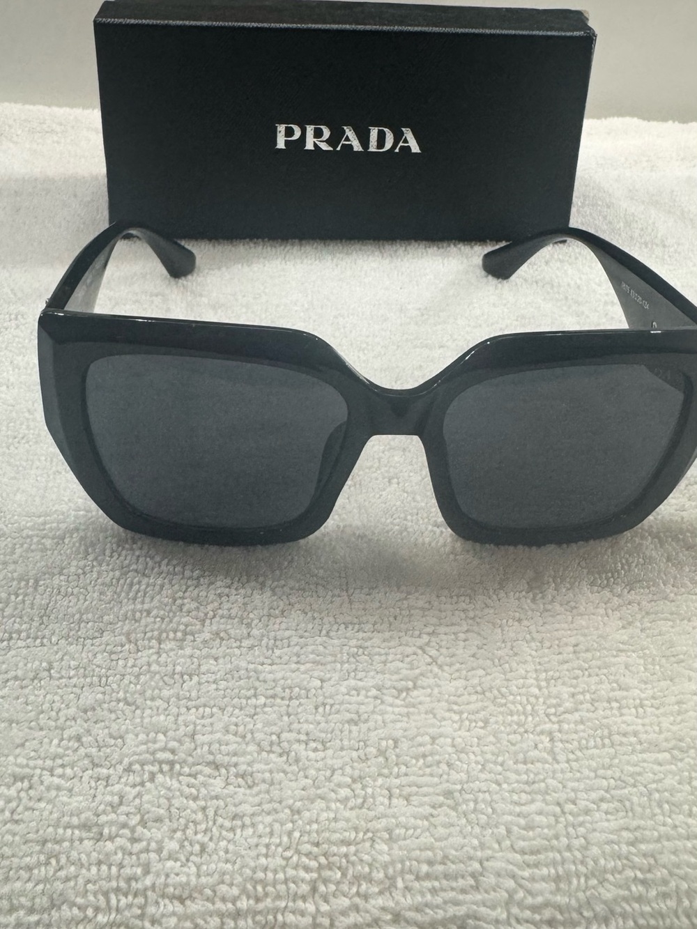 Prada Oversized Square Sunglasses in Black